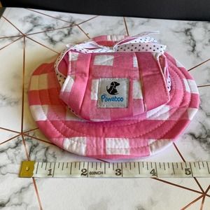 Pawaboo Pink Plaid Dog Hat
